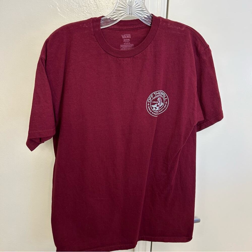 Vans Men's Maroon T-Shirt Size M Orange County Details